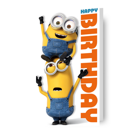 Biglietto di buon compleanno del film Minion