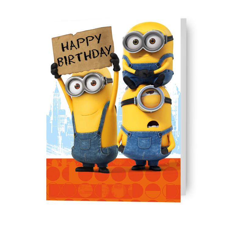 Minion Movie Birthday Card