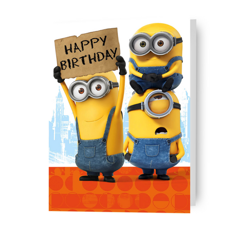 Biglietto d'auguri per film Minion