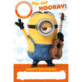 Despicable Me Personalise Birthday Card With Sticker Sheet