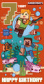 Minecraft Age 7 Birthday Card