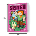 Minecraft 'Sister' Birthday Card