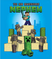 Minecraft 'Nephew' Birthday Card