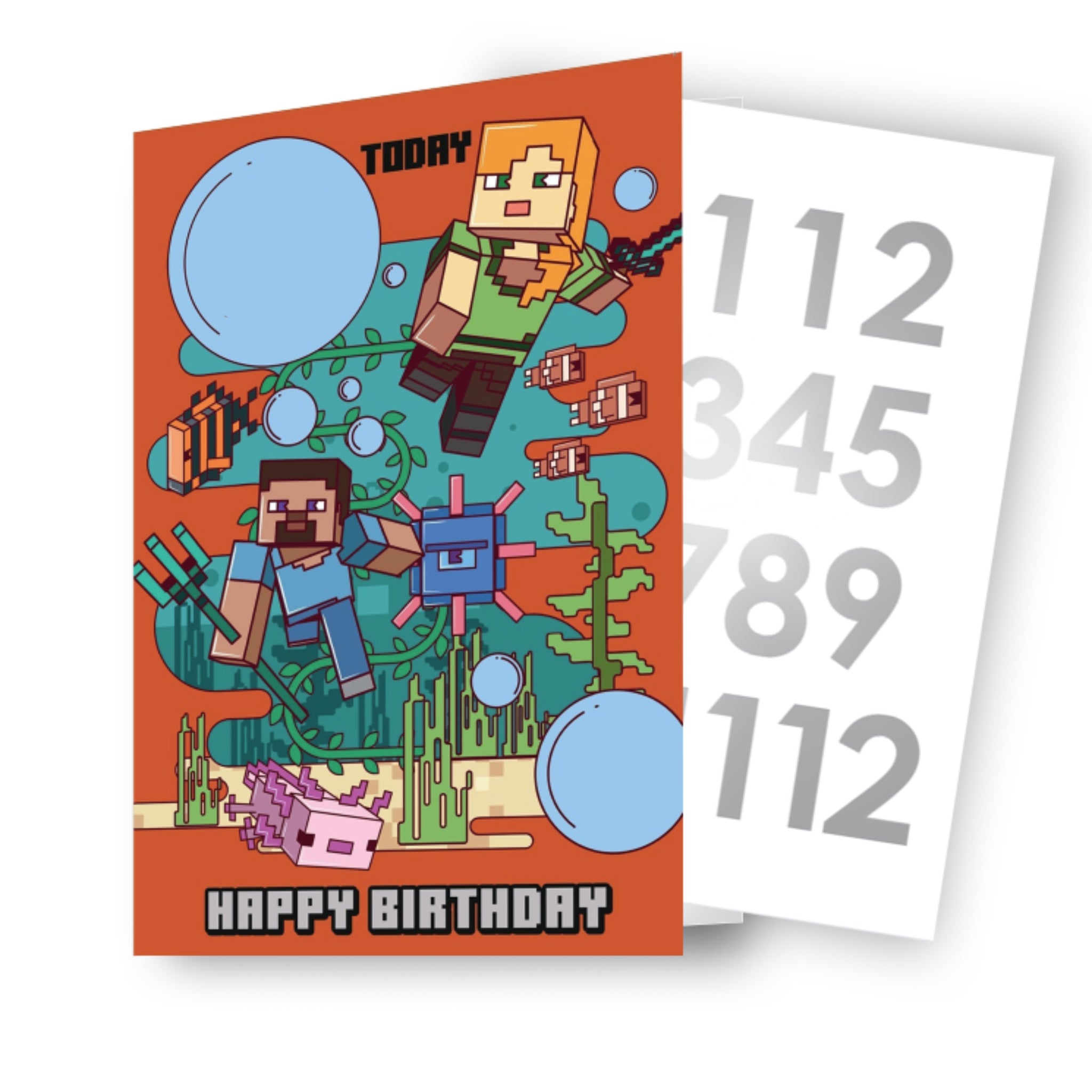 Minecraft Age Sticker Birthday Card – Danilo Promotions