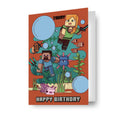 Minecraft Age Sticker Birthday Card