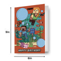 Minecraft Age Sticker Birthday Card