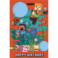 Minecraft Age Sticker Birthday Card
