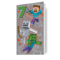 Minecraft Age 7 Birthday Card