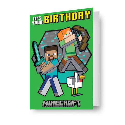 MINECRAFT LENTICULAR 3D-EFFECT CARD