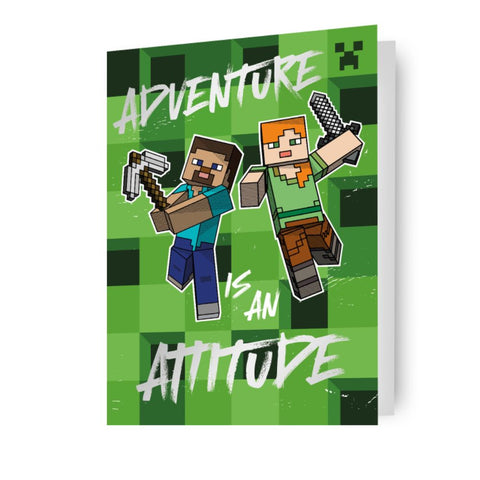 Minecraft Birthday Card