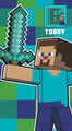 Minecraft Age Sticker Birthday Card