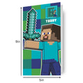 Minecraft Multi Ages 5-8 Sticker Birthday Card