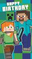 Minecraft Sticker Birthday Card