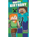 Minecraft Sticker Birthday Card
