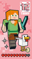Minecraft Multi Ages 5-12 Sticker Birthday Card