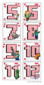 Minecraft Multi Ages 5-12 Sticker Birthday Card