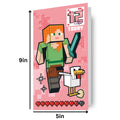 Minecraft Multi Ages 5-12 Sticker Birthday Card