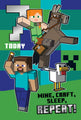 Minecraft Age 7 Sticker Birthday Card
