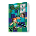 Minecraft Age 8 Sticker Birthday Card