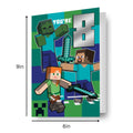 Minecraft Age 8 Sticker Birthday Card