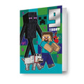 Minecraft Age 9 Sticker Birthday Card