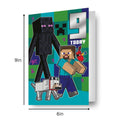 Minecraft Age 9 Sticker Birthday Card