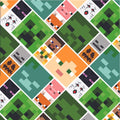 Minecraft 2 Sheets & 2 Tags Gift Wrap