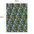 Minecraft 2 Sheets & 2 Tags Gift Wrap