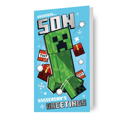 Minecraft Son Christmas Card