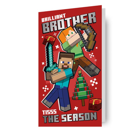 Minecraft Brother Christmas Card