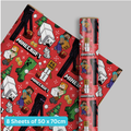Minecraft Christmas 8 Sheet 8 Tag Wrapping Paper