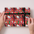 Minecraft Christmas 8 Sheet 8 Tag Wrapping Paper