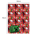 Minecraft Christmas 8 Sheet 8 Tag Wrapping Paper