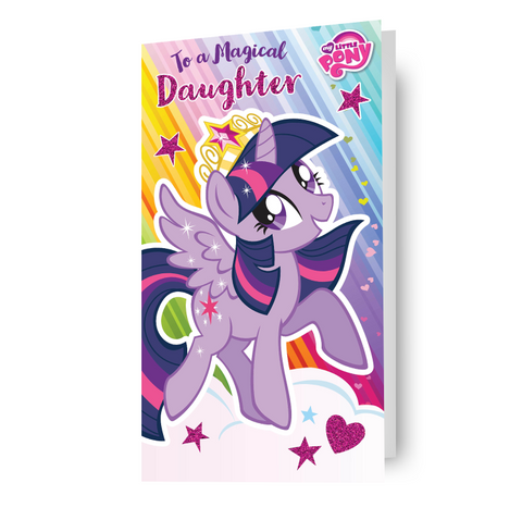 Biglietto d'auguri per la figlia di My Little Pony