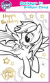 My Little Pony Colour in Birthday Card