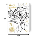 My Little Pony Colour in Birthday Card