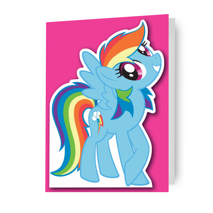 My Little Pony Die-Cut Birthday Card