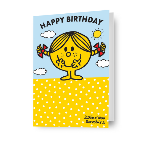 Mr Men & Little Miss Sunshine 'Happy Birthday'-kaart