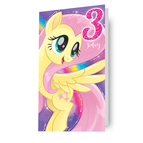 My Little Pony Movie Age 3 Birthday Card