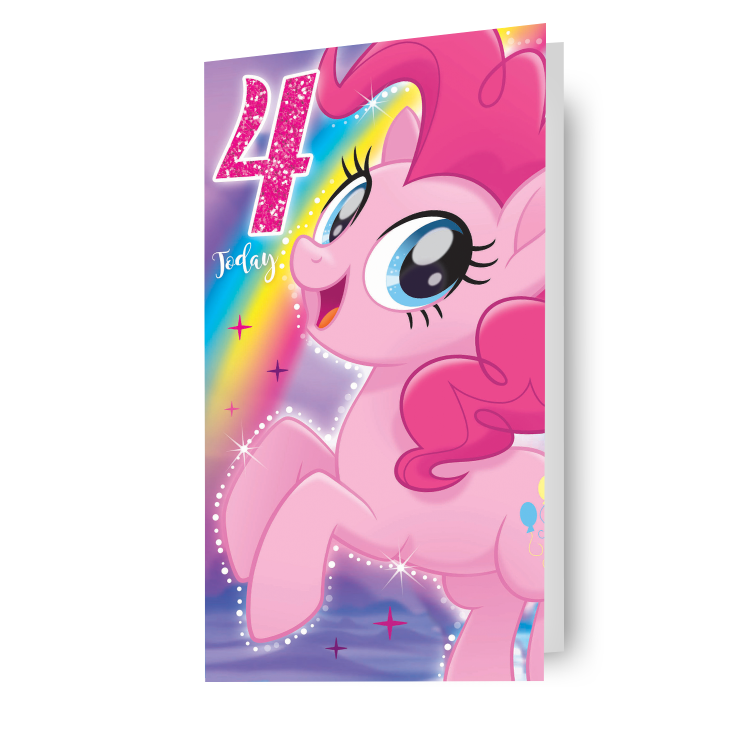 My Little Pony Movie Age 4 Birthday Card