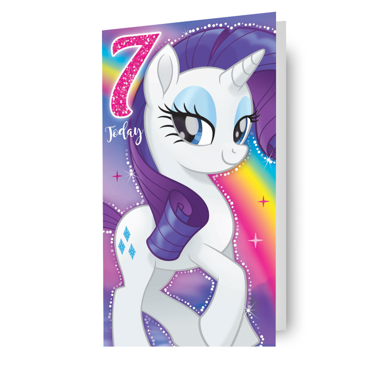 My Little Pony Movie Age 7 Birthday Card