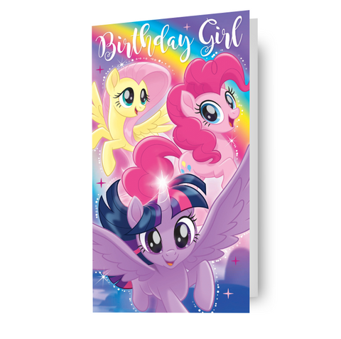 Biglietto d'auguri per ragazza di compleanno del film My Little Pony