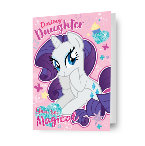 My Little Pony 'Daughter' Rarity Birthday Card