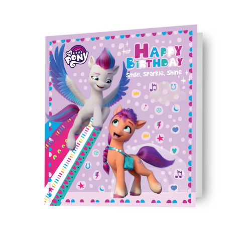 Biglietto d'auguri My Little Pony, prodotto con licenza ufficiale