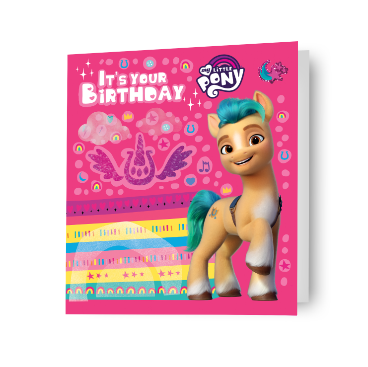 Biglietto d'auguri My Little Pony, prodotto con licenza ufficiale