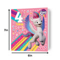 My Little Pony Age 4 Birthday Card