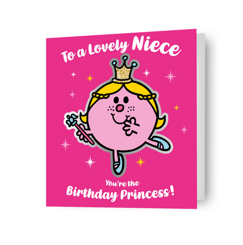 Mr Men & Little Miss Princess 'Niece' Birthday Card