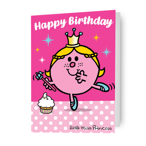 Mr Men & Little Miss Princess 'Happy Birthday' Card