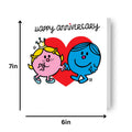 Mr Men & Little Miss 'Happy Anniversary' Card