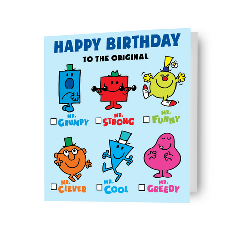 Mr Men & Little Miss 'Happy Birthday' Card